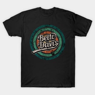 Bette Davis // Retro Circle Crack Vintage T-Shirt